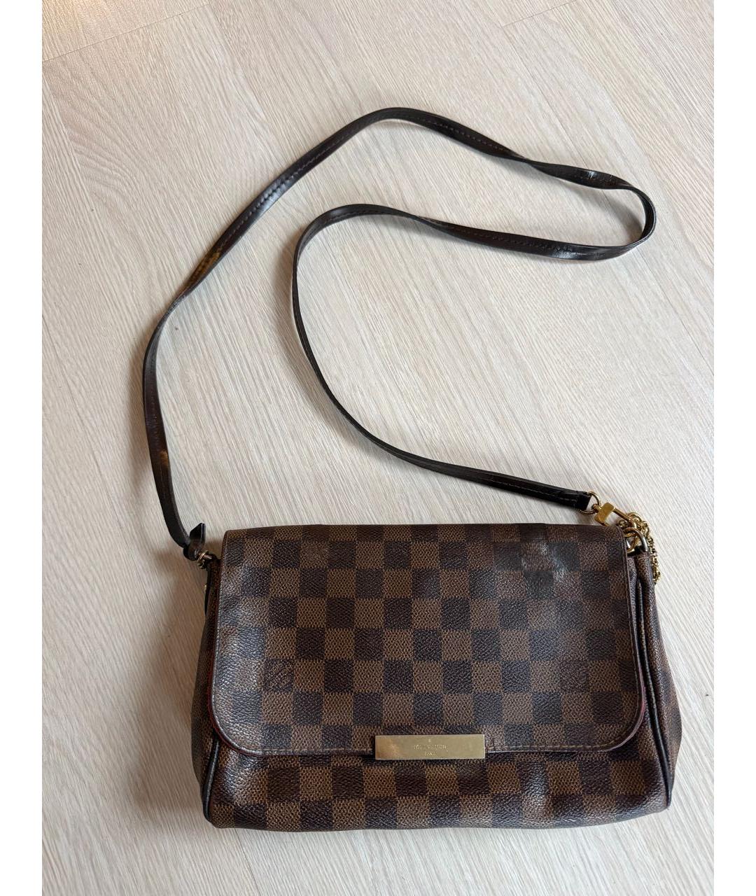 LOUIS VUITTON Коричневая сумка через плечо, фото 9