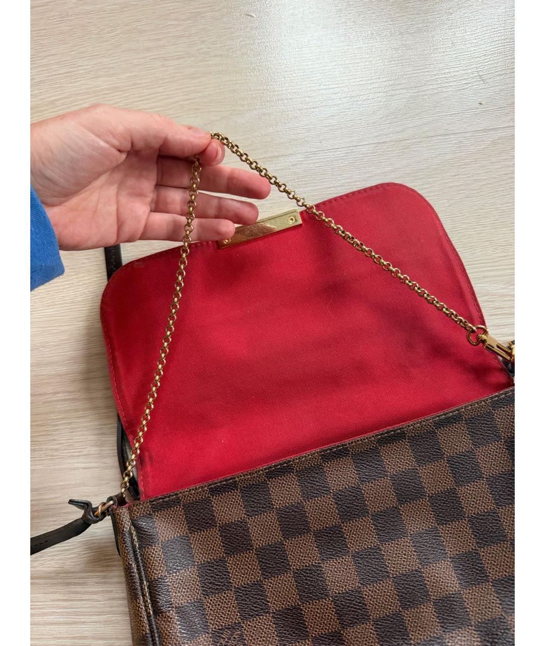 LOUIS VUITTON Коричневая сумка через плечо, фото 7