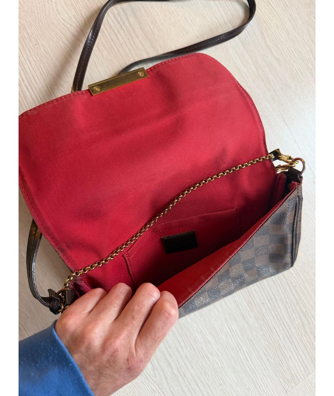 LOUIS VUITTON Коричневая сумка через плечо, фото 4