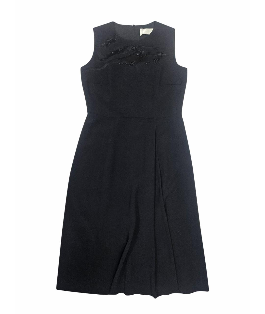 HUGO BOSS Черное ацетатное платье, фото 1