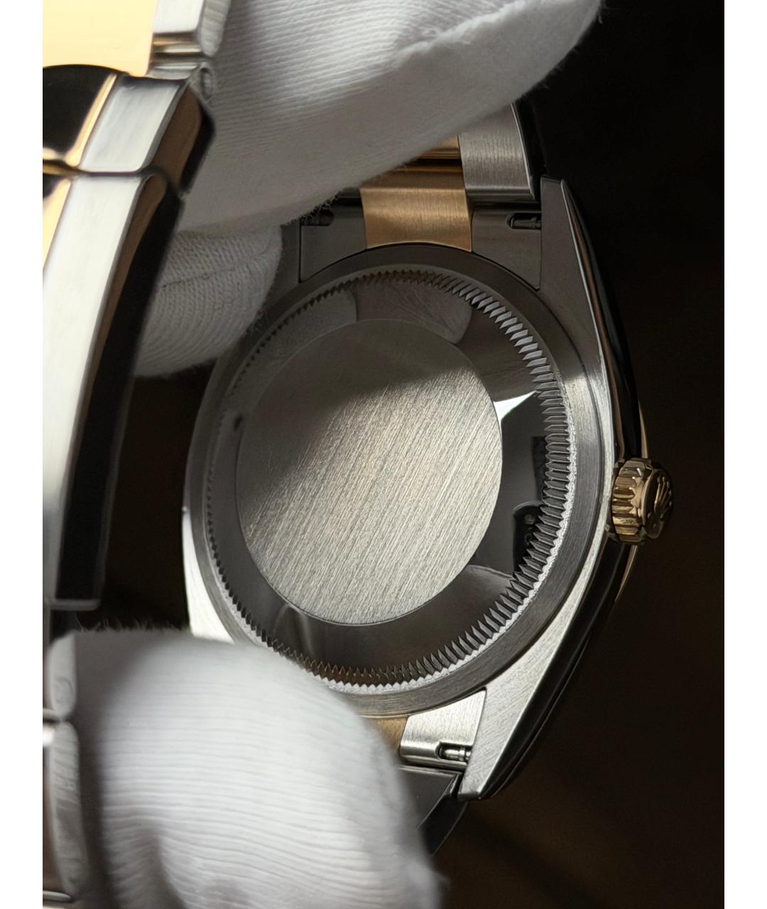 ROLEX Серые часы из желтого золота, фото 9