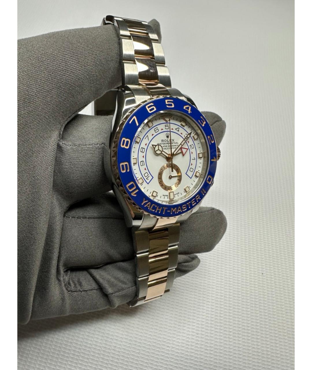 ROLEX Белые часы из розового золота, фото 3