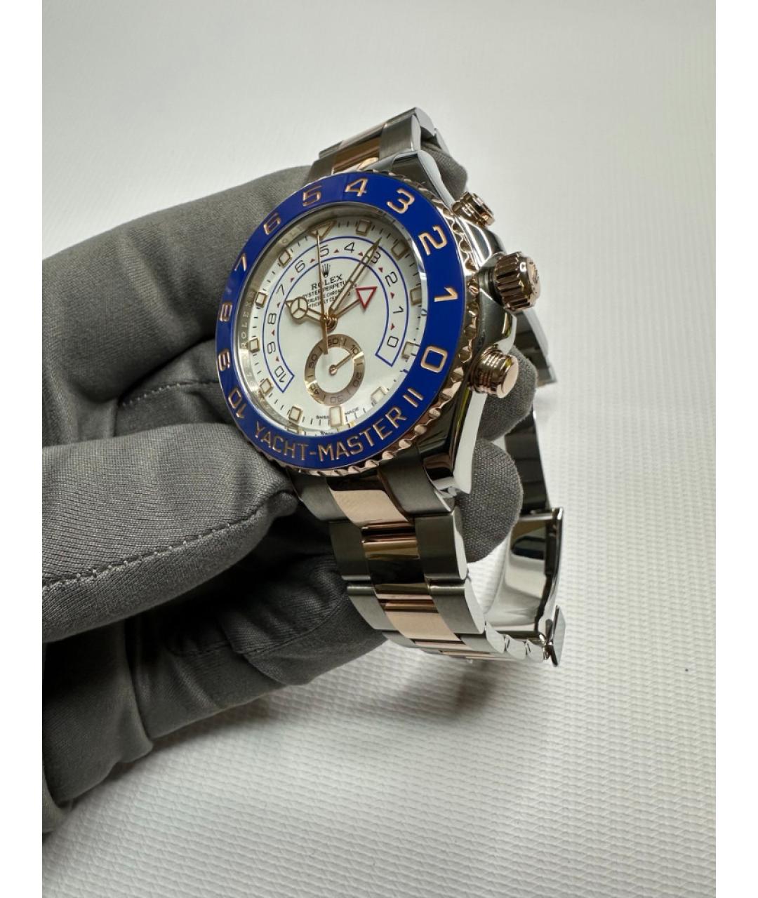 ROLEX Белые часы из розового золота, фото 4