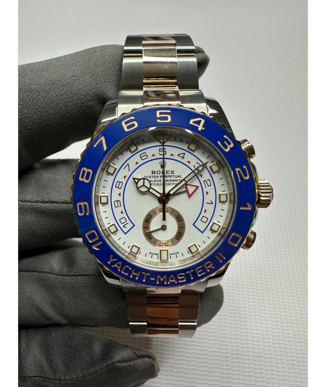 ROLEX Белые часы из розового золота, фото 2