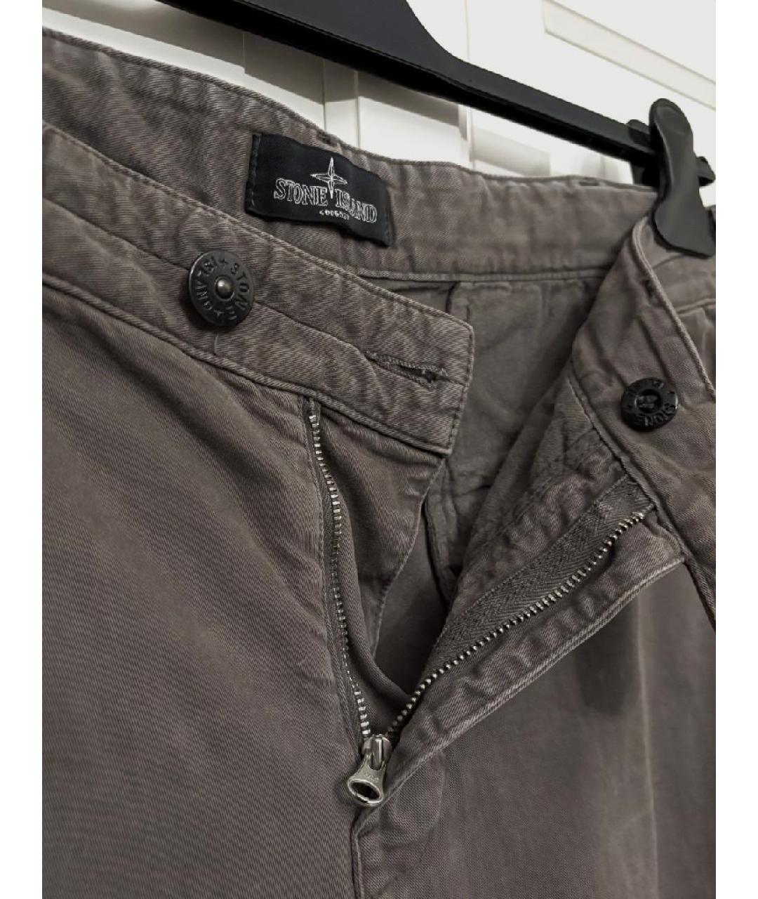 STONE ISLAND SHADOW PROJECT Серые хлопковые повседневные брюки, фото 4