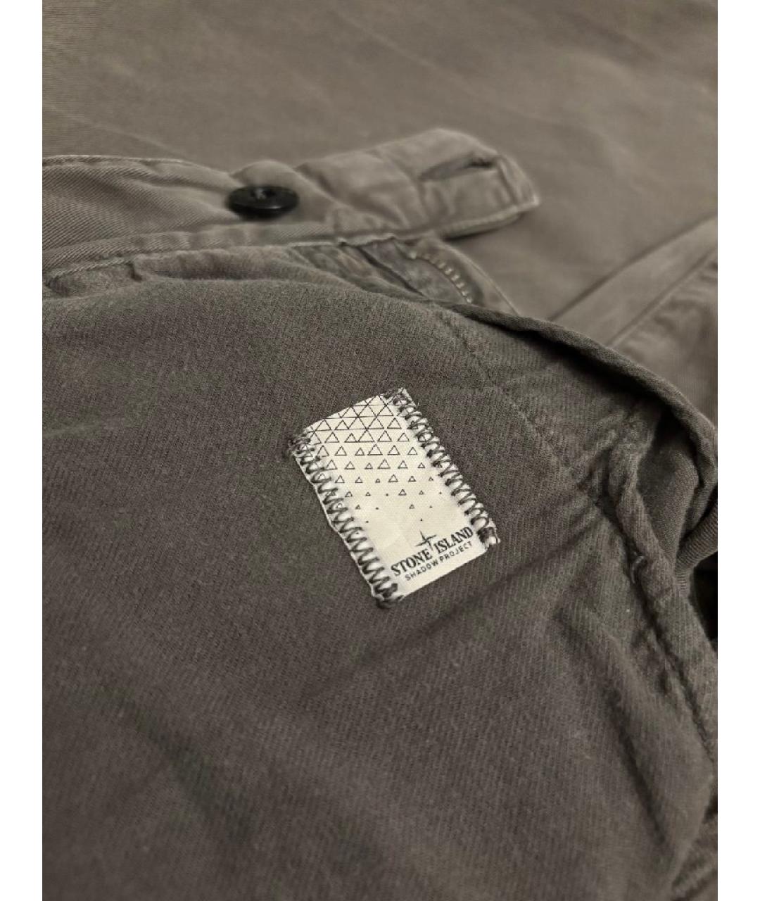 STONE ISLAND SHADOW PROJECT Серые хлопковые повседневные брюки, фото 7