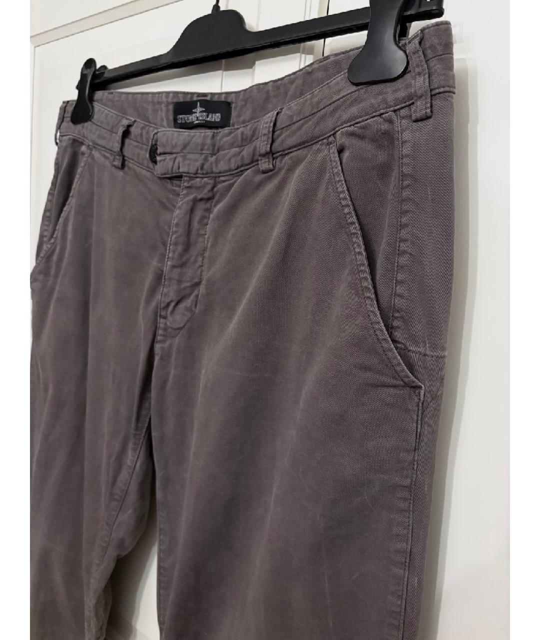 STONE ISLAND SHADOW PROJECT Серые хлопковые повседневные брюки, фото 2