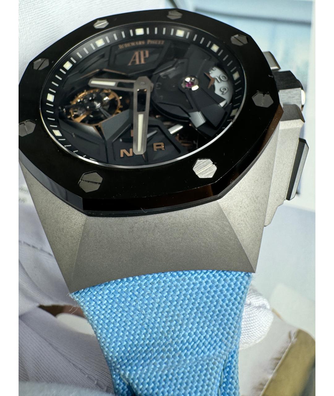Audemars Piguet Голубые керамические часы, фото 3