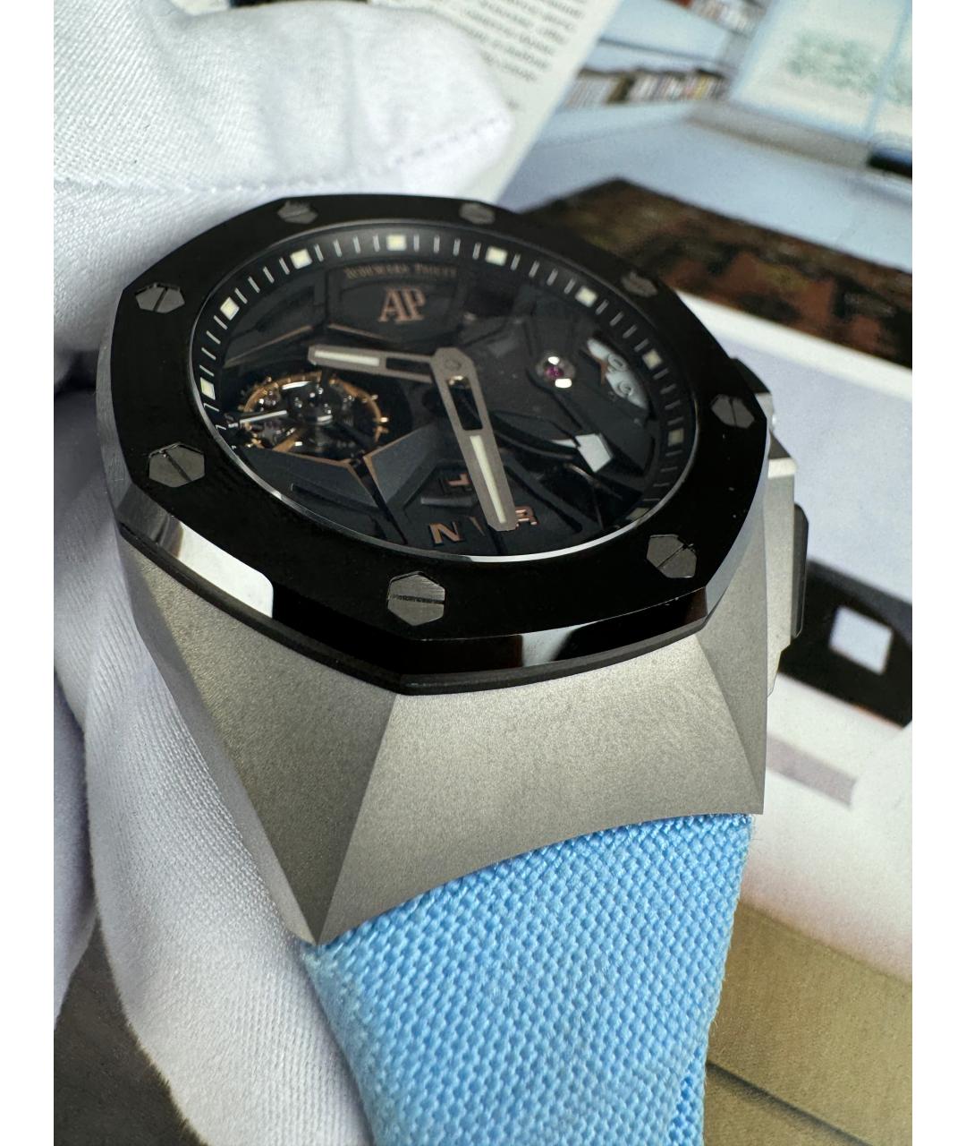 Audemars Piguet Голубые керамические часы, фото 5