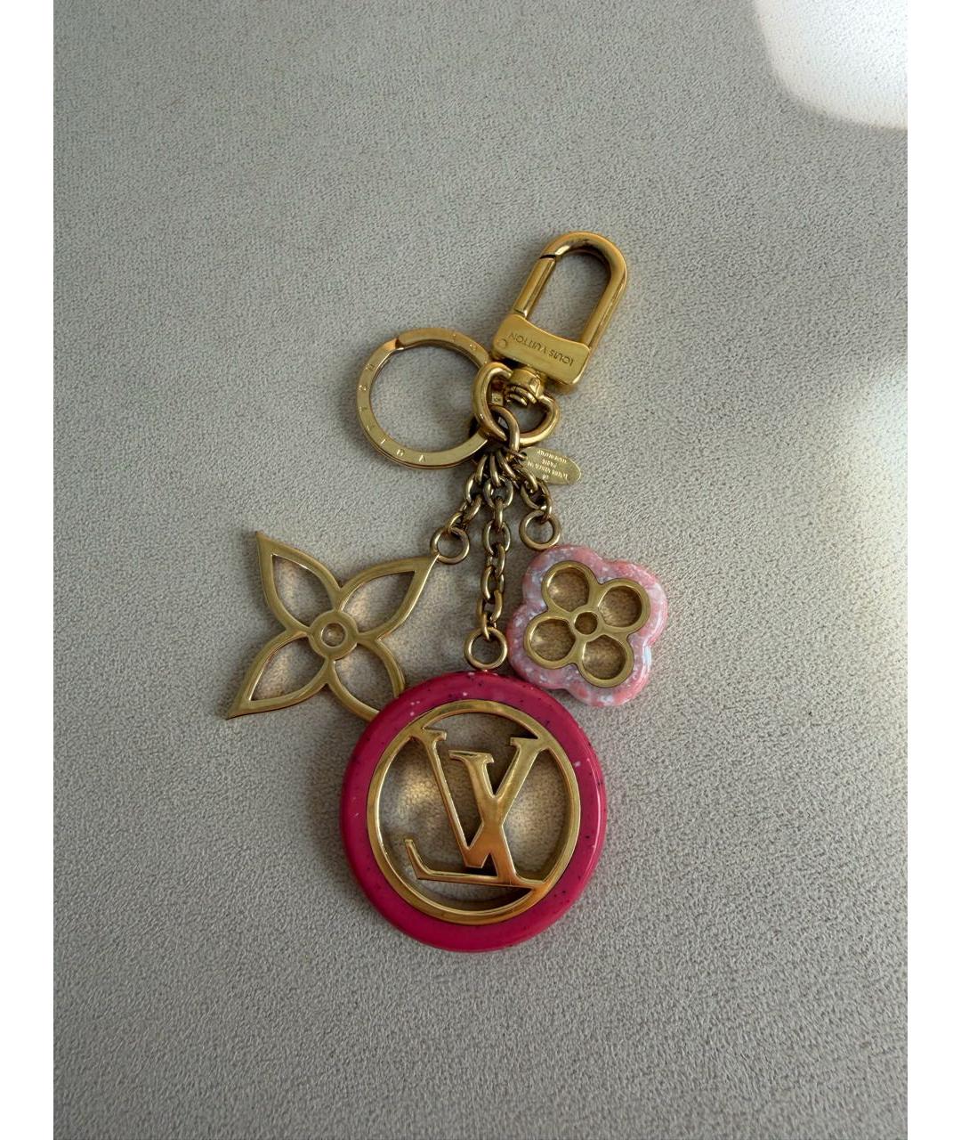 LOUIS VUITTON Золотой брелок, фото 8