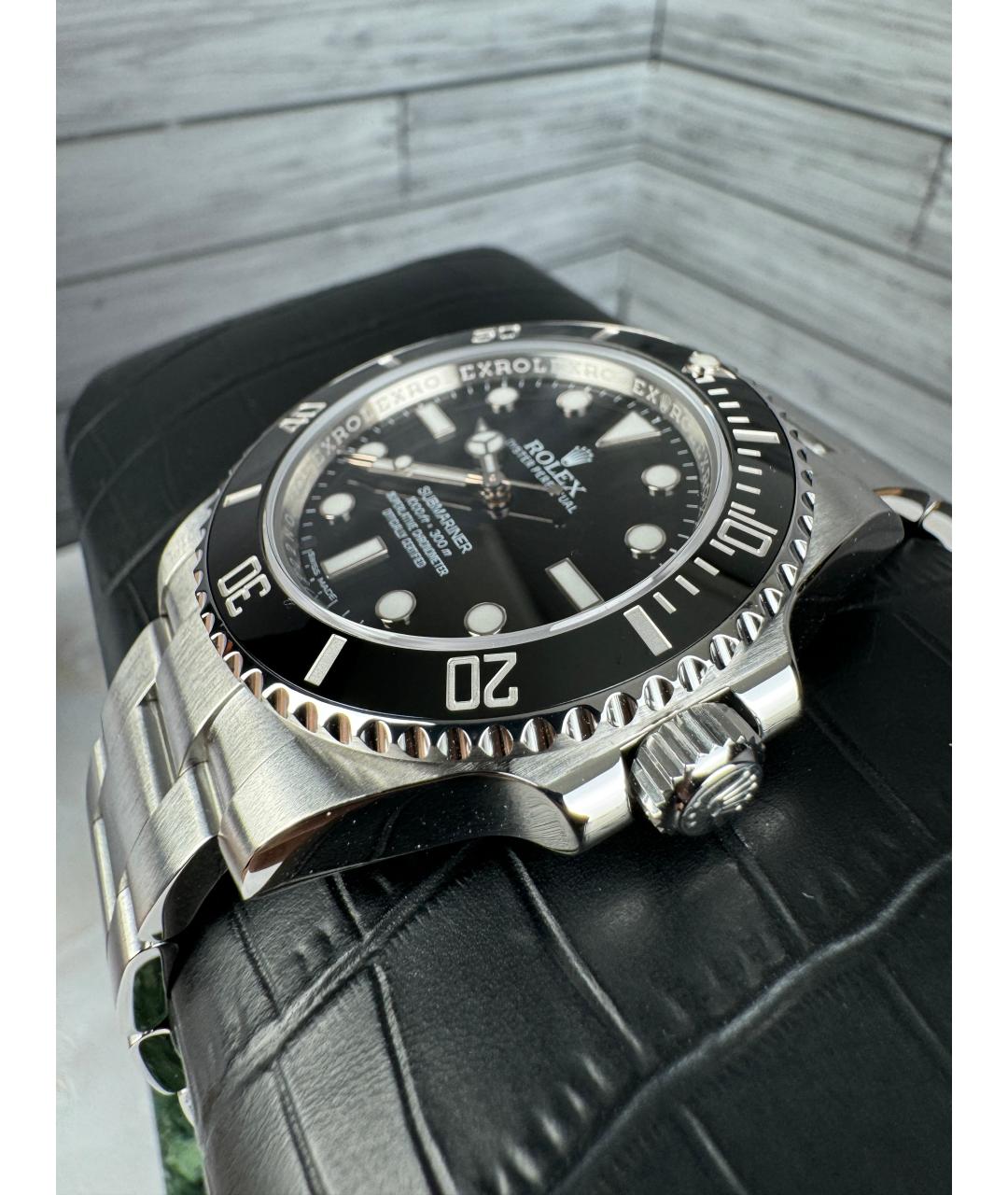 ROLEX Черные часы, фото 4