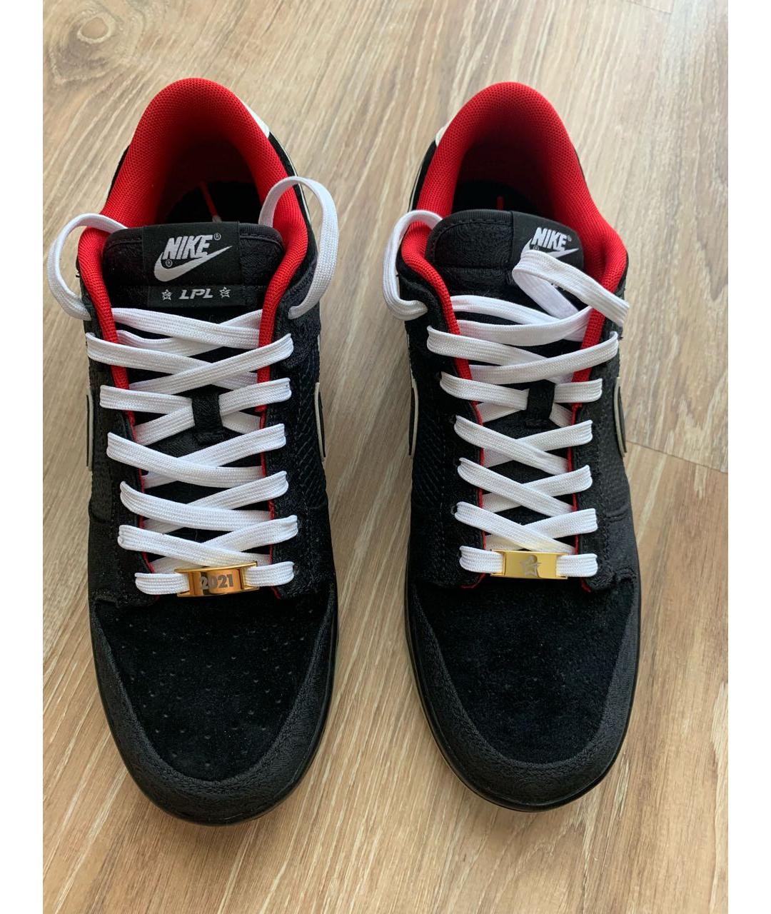 NIKE Черные замшевые низкие кроссовки / кеды, фото 8