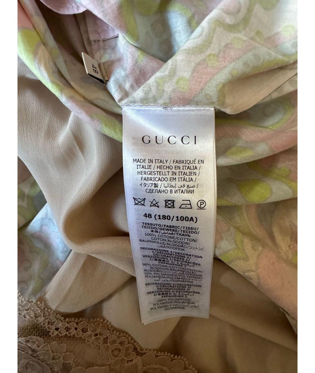 GUCCI Мульти хлопковый сарафан, фото 4