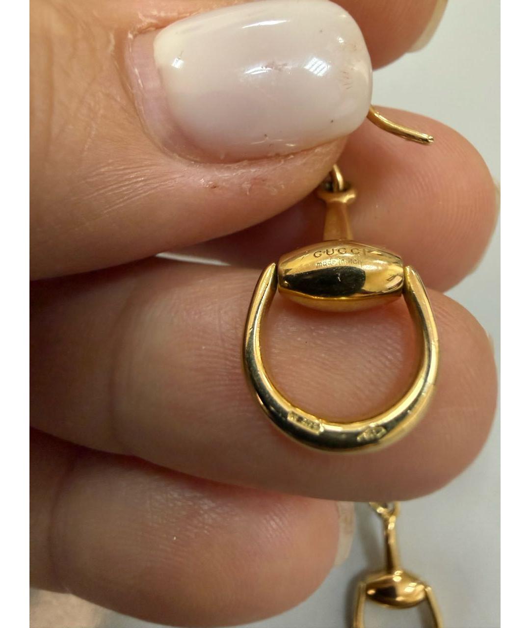 GUCCI Золотые серьги из желтого золота, фото 4