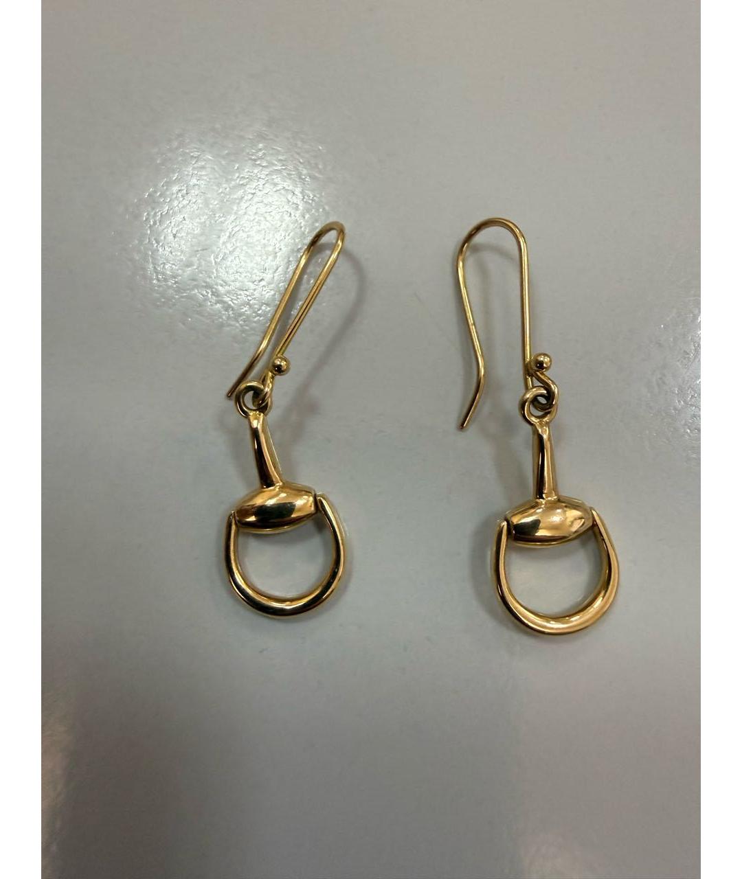 GUCCI Золотые серьги из желтого золота, фото 6