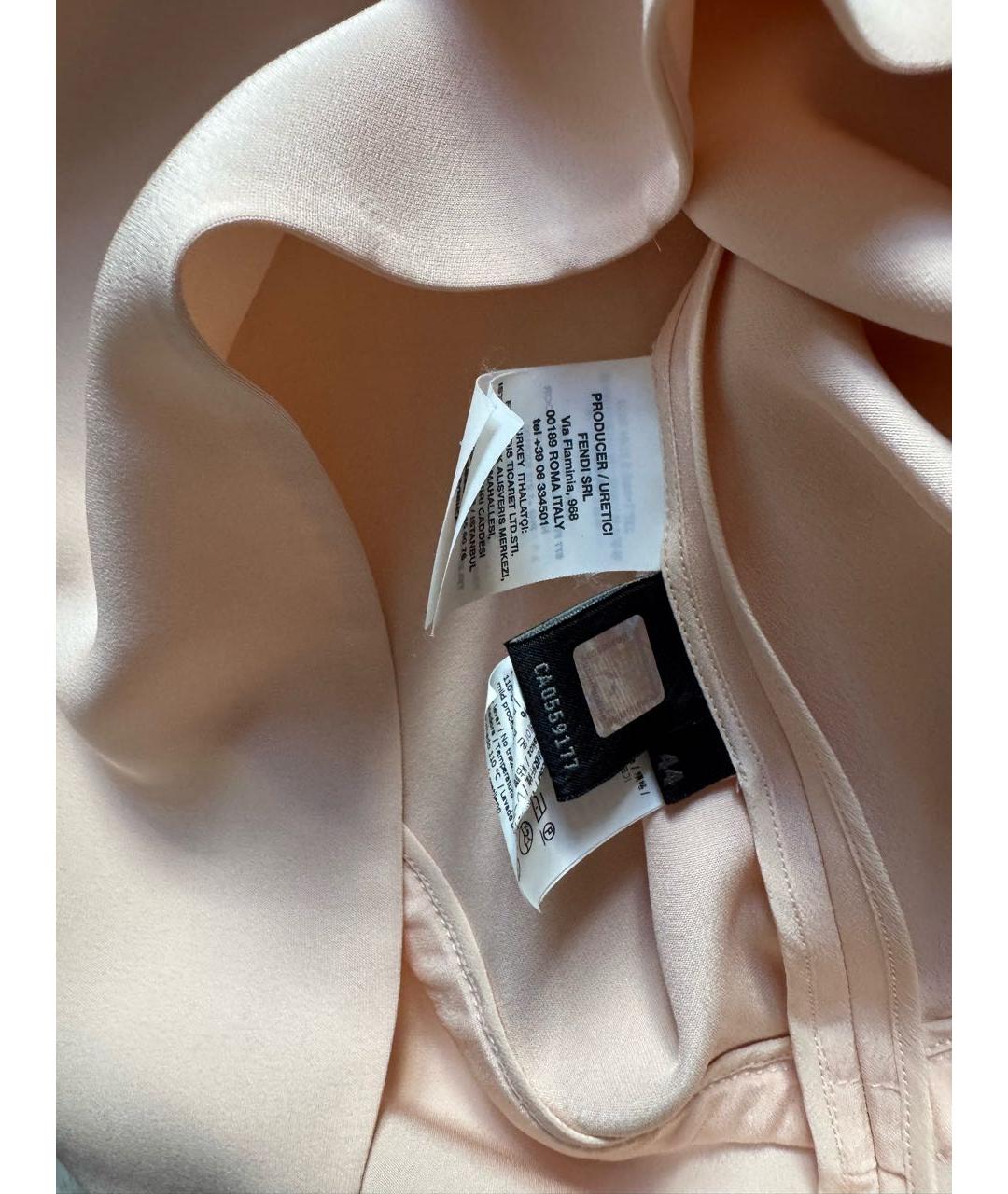 FENDI Розовая вискозная блузы, фото 4