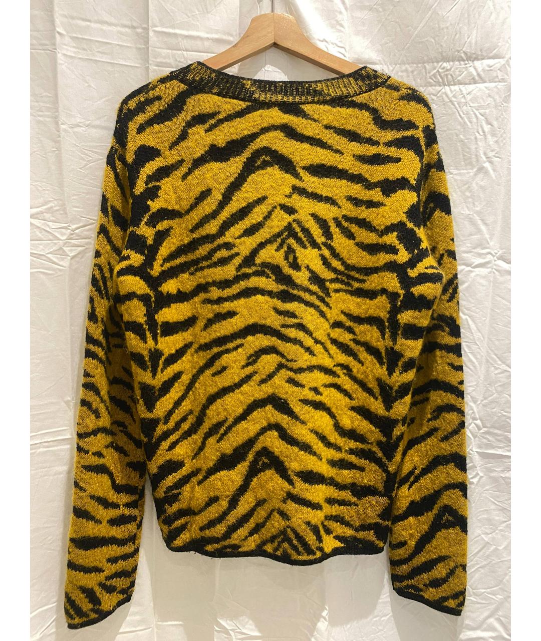SAINT LAURENT Желтый шерстяной джемпер / свитер, фото 2
