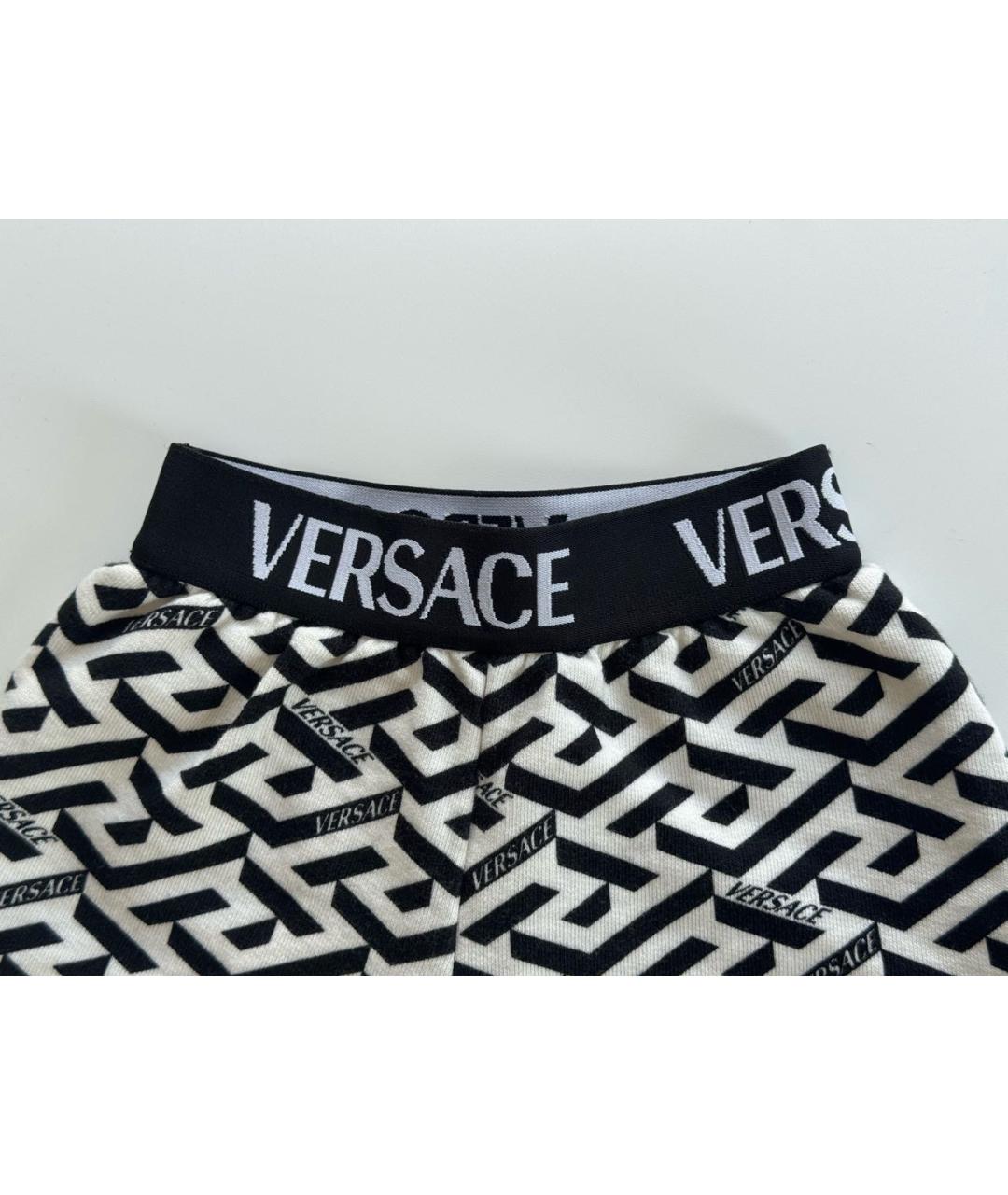 VERSACE Белые хлопковые детские шорты, фото 3