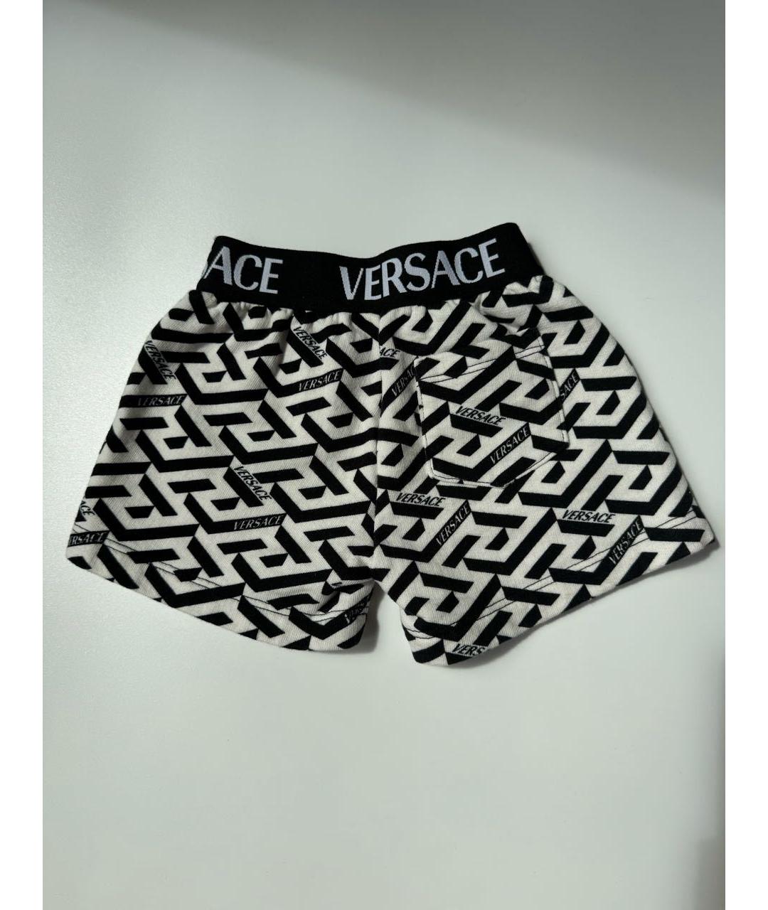VERSACE Белые хлопковые детские шорты, фото 2