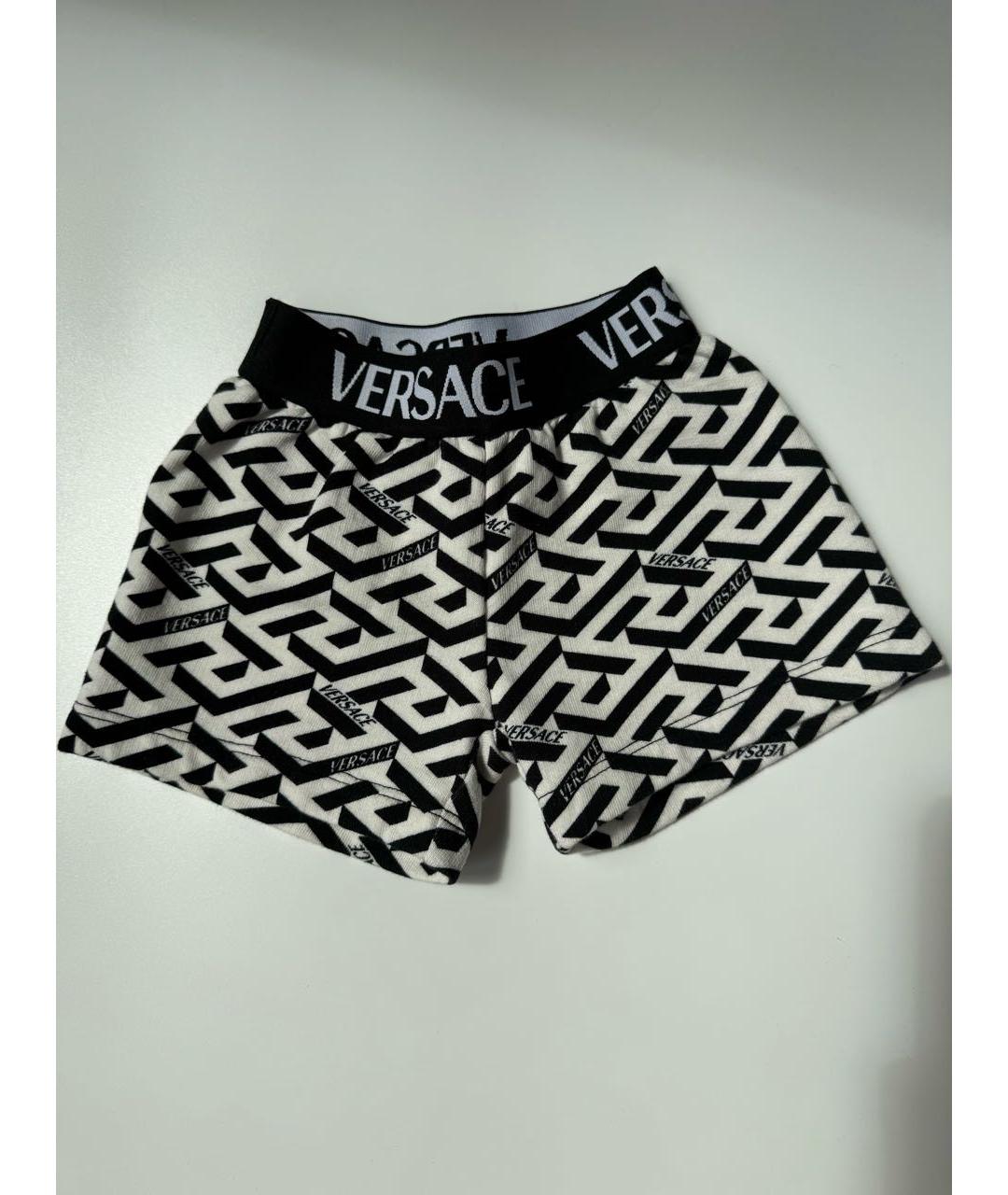VERSACE Белые хлопковые детские шорты, фото 6