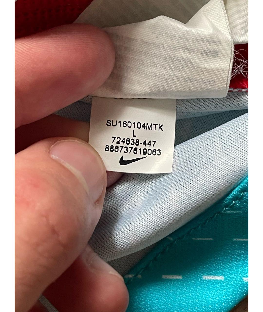 NIKE Мульти синтетическая футболка, фото 7