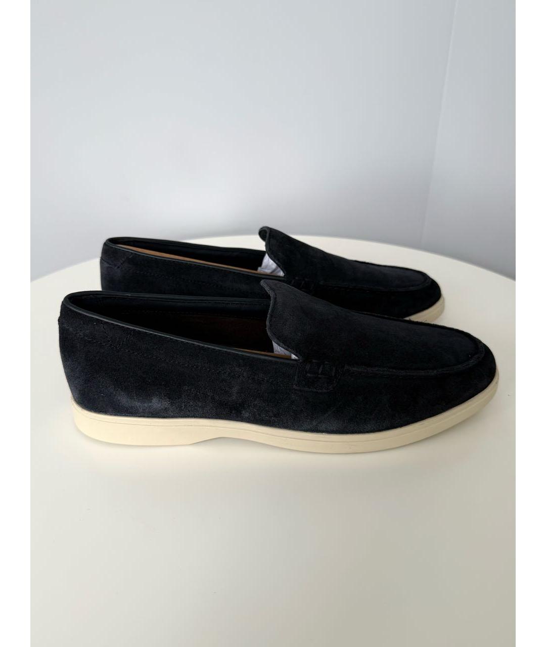 CLARKS Темно-синие замшевые лоферы, фото 9