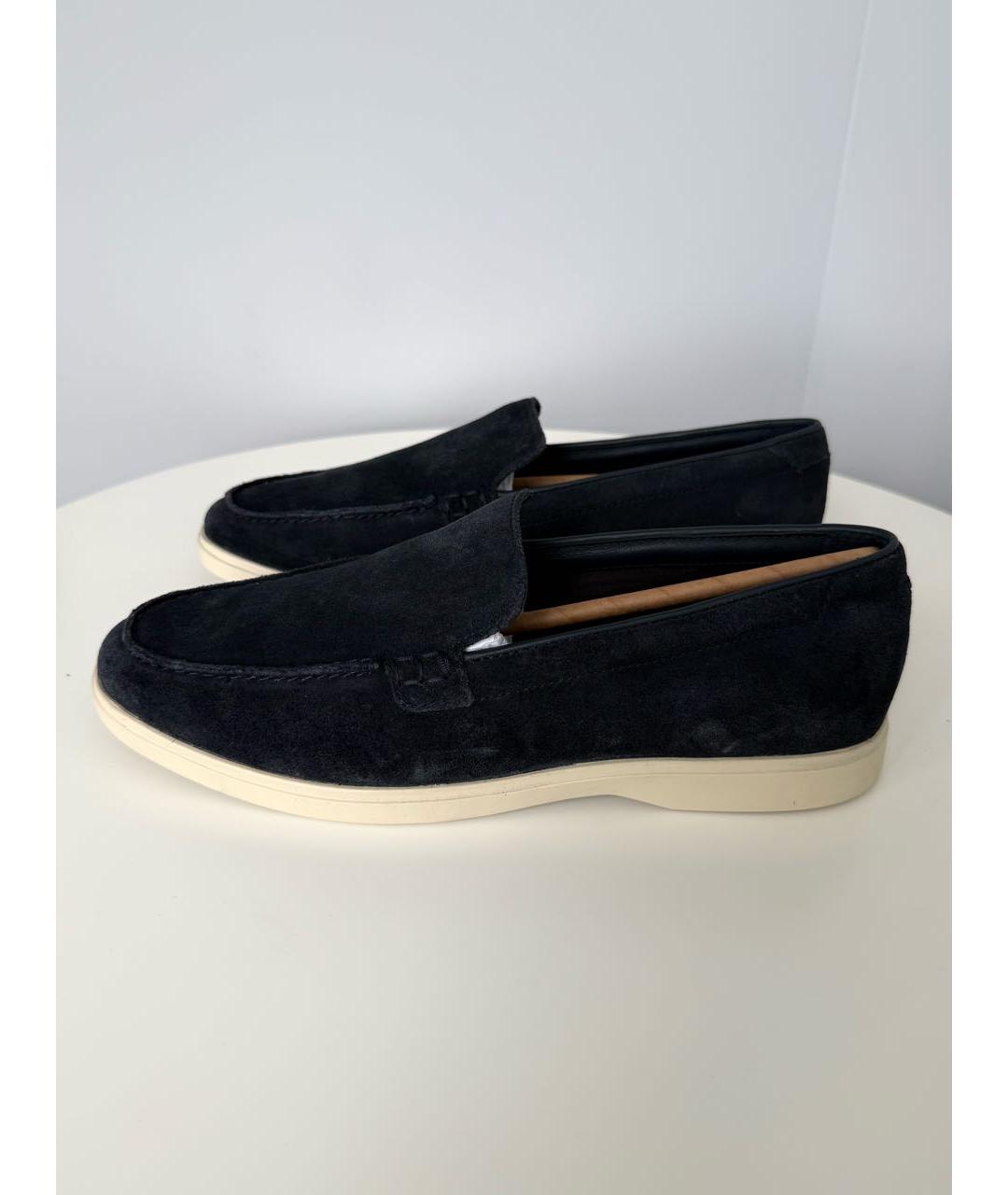 CLARKS Темно-синие замшевые лоферы, фото 2