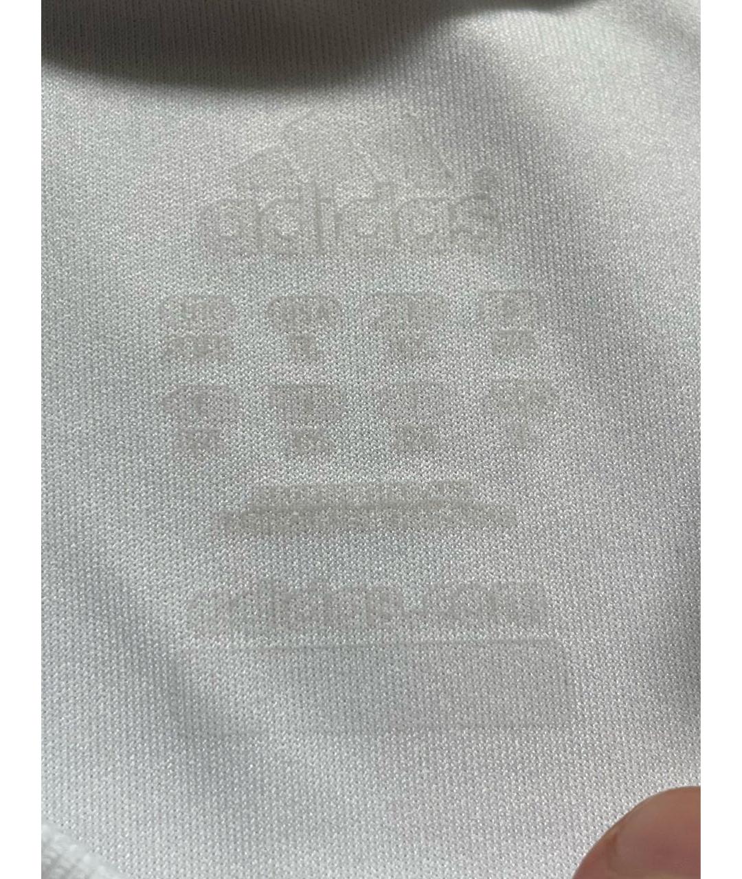 ADIDAS Белая синтетическая футболка, фото 6