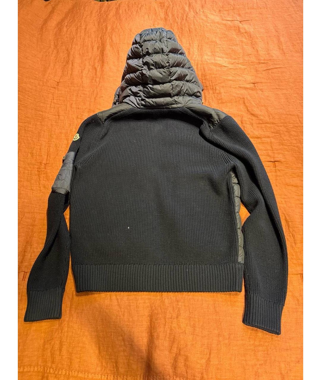 MONCLER Черная хлопковая куртка, фото 2