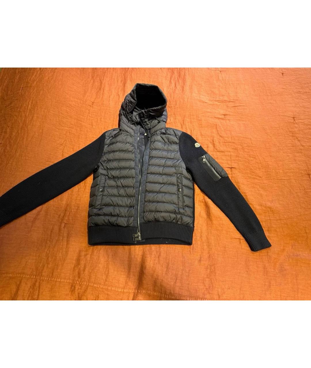 MONCLER Черная хлопковая куртка, фото 6