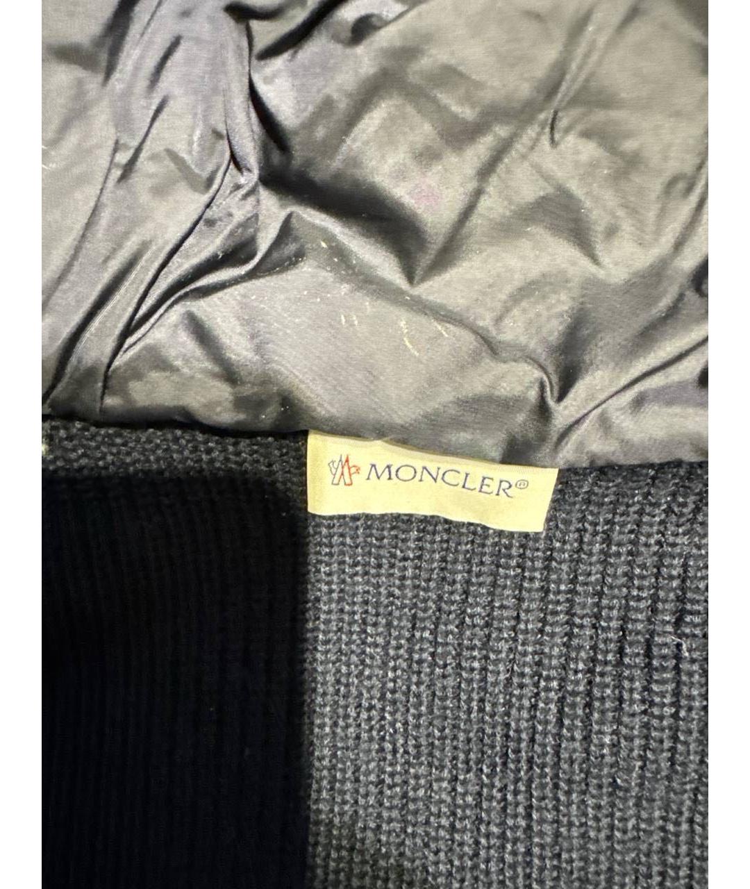 MONCLER Черная хлопковая куртка, фото 3