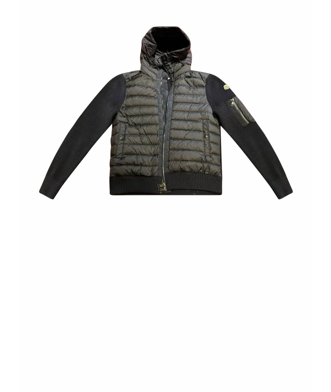 MONCLER Черная хлопковая куртка, фото 1