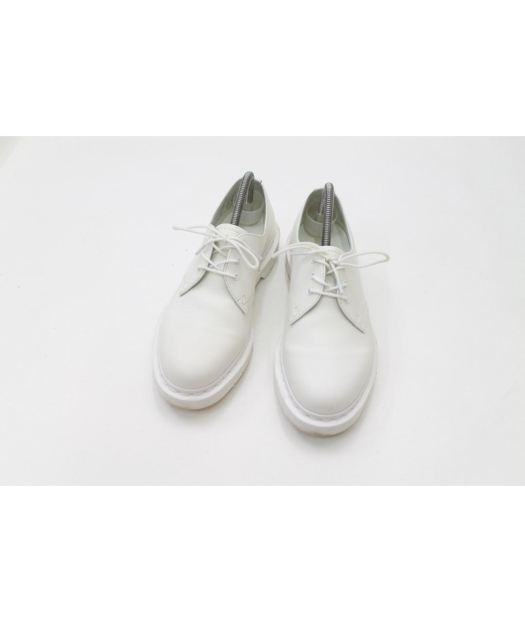 DR. MARTENS Белые кожаные брогги и оксфорды, фото 2