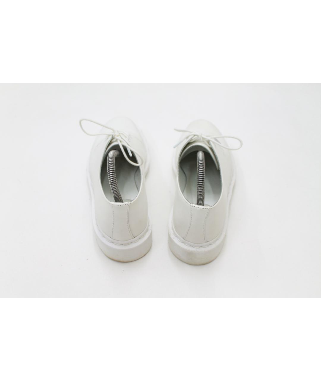 DR. MARTENS Белые кожаные брогги и оксфорды, фото 3