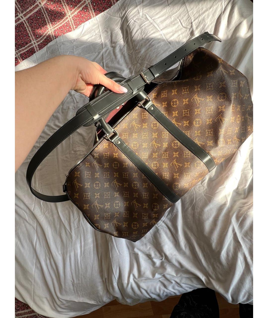 LOUIS VUITTON Коричневая дорожная/спортивная сумка, фото 2
