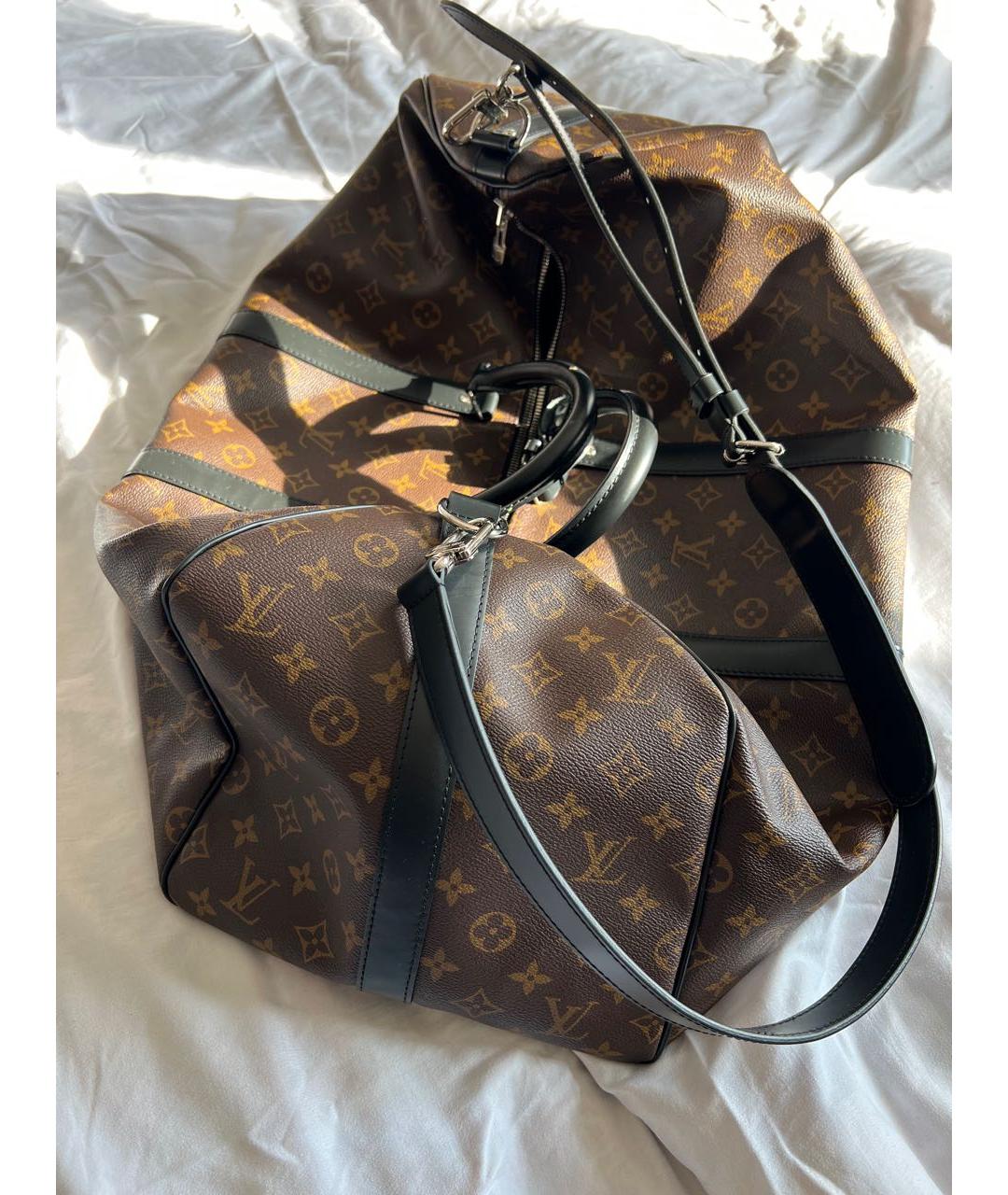 LOUIS VUITTON Коричневая дорожная/спортивная сумка, фото 3