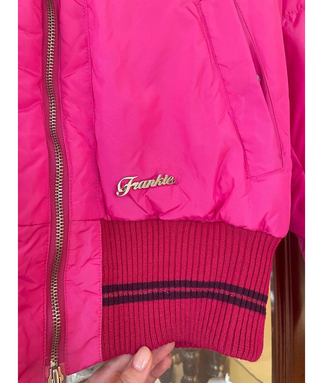 FRANKIE MORELLO Розовая полиамидовая куртка, фото 4