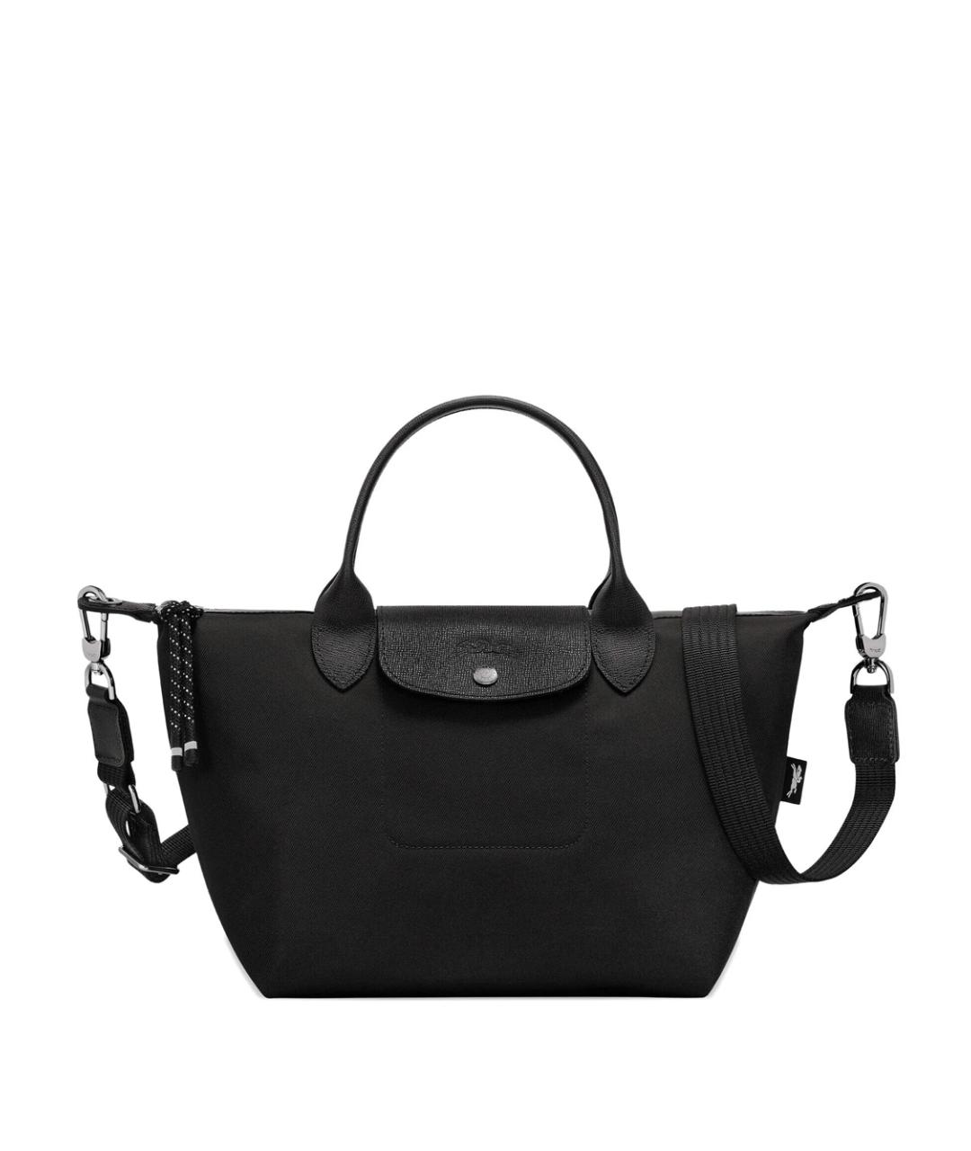 LONGCHAMP Черная синтетическая сумка через плечо, фото 1
