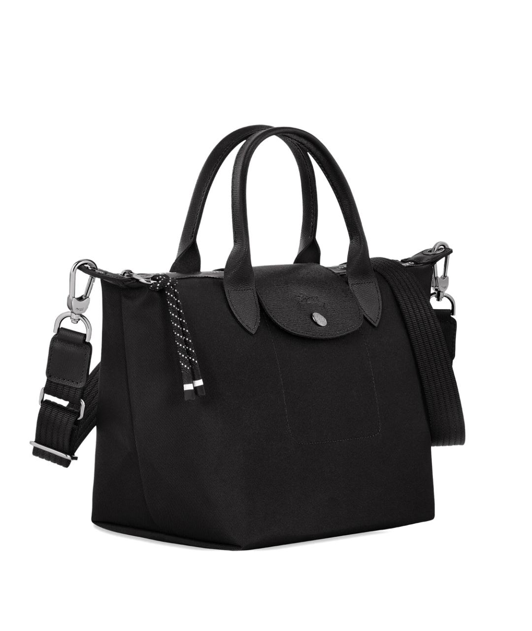 LONGCHAMP Черная синтетическая сумка через плечо, фото 3