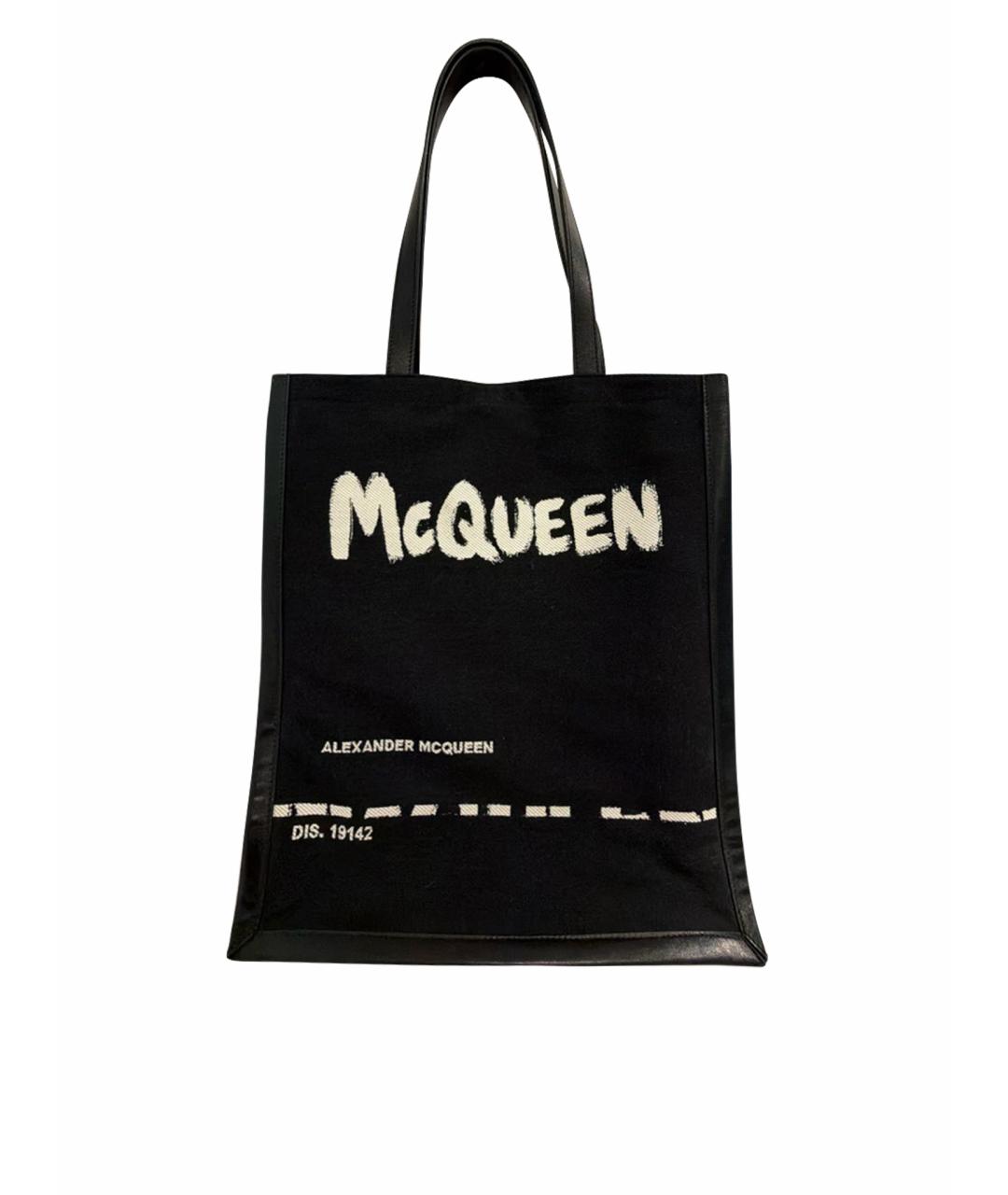 ALEXANDER MCQUEEN Черная сумка тоут, фото 1