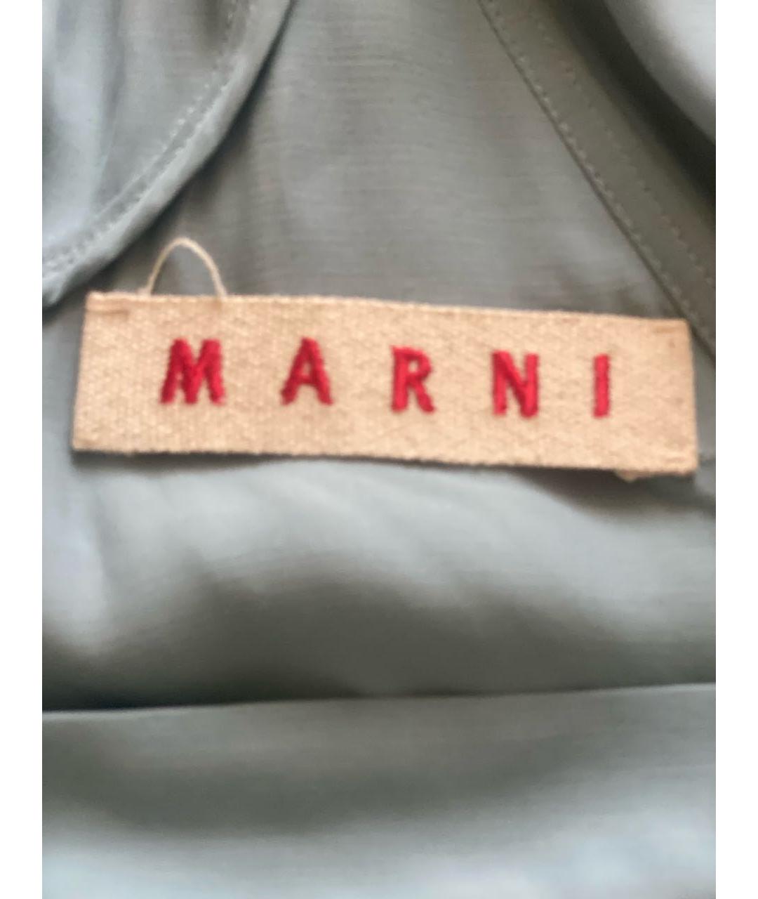 MARNI Голубая вискозная блузы, фото 4