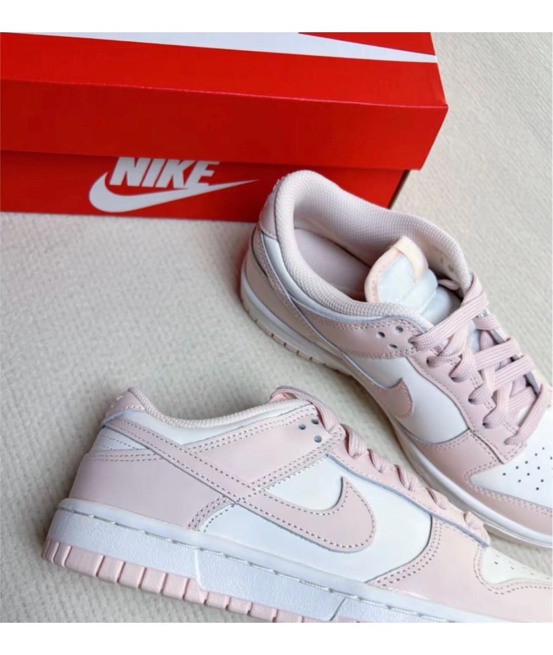 NIKE Розовые кожаные кеды, фото 8