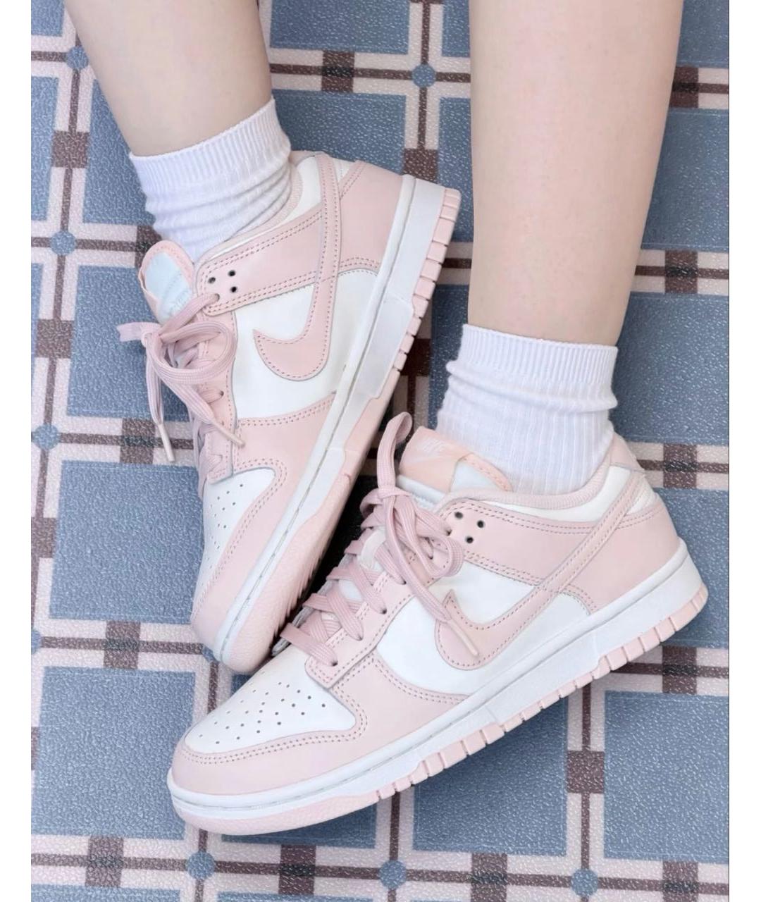 NIKE Розовые кожаные кеды, фото 7