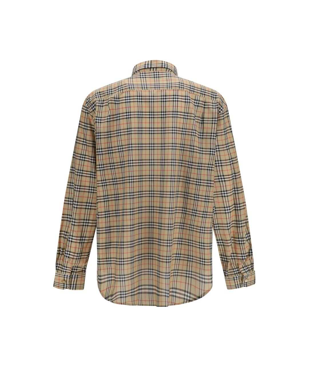 BURBERRY Бежевая хлопковая кэжуал рубашка, фото 2