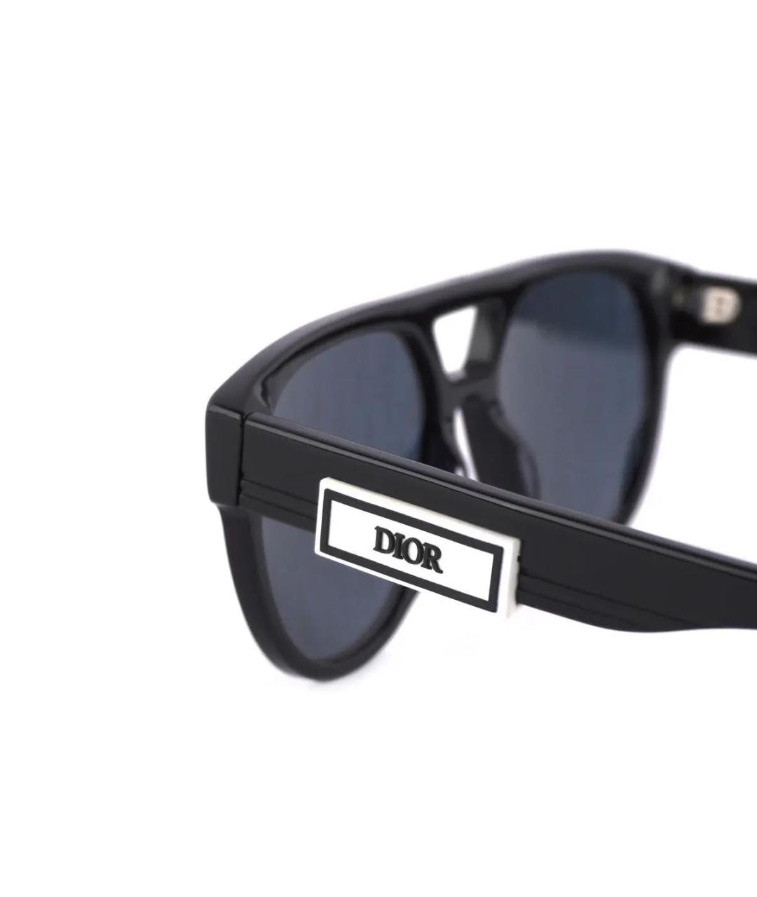 CHRISTIAN DIOR Черные пластиковые солнцезащитные очки, фото 2