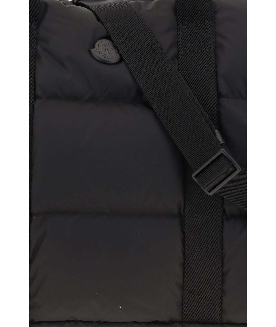 MONCLER Черная нейлоновая сумка на плечо, фото 4