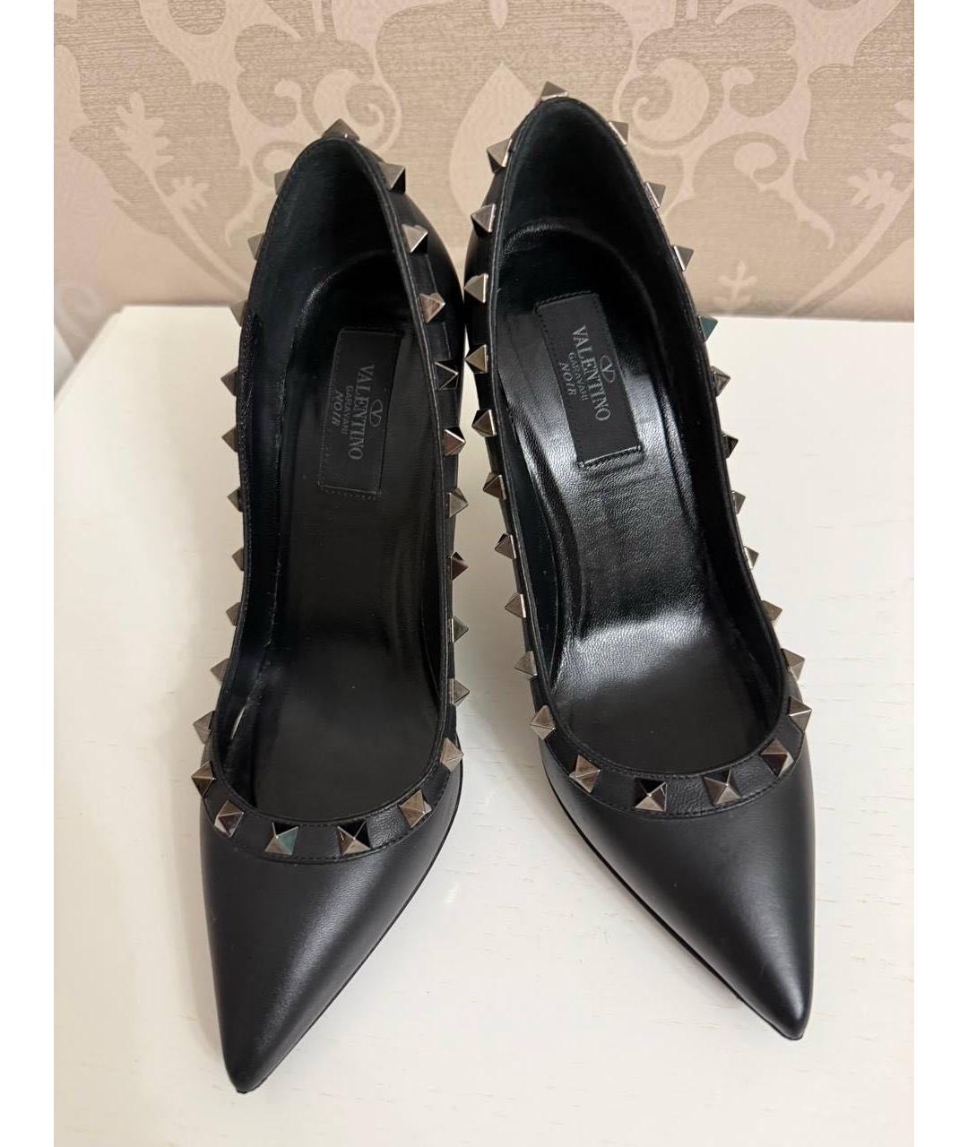 VALENTINO Черные кожаные туфли, фото 2