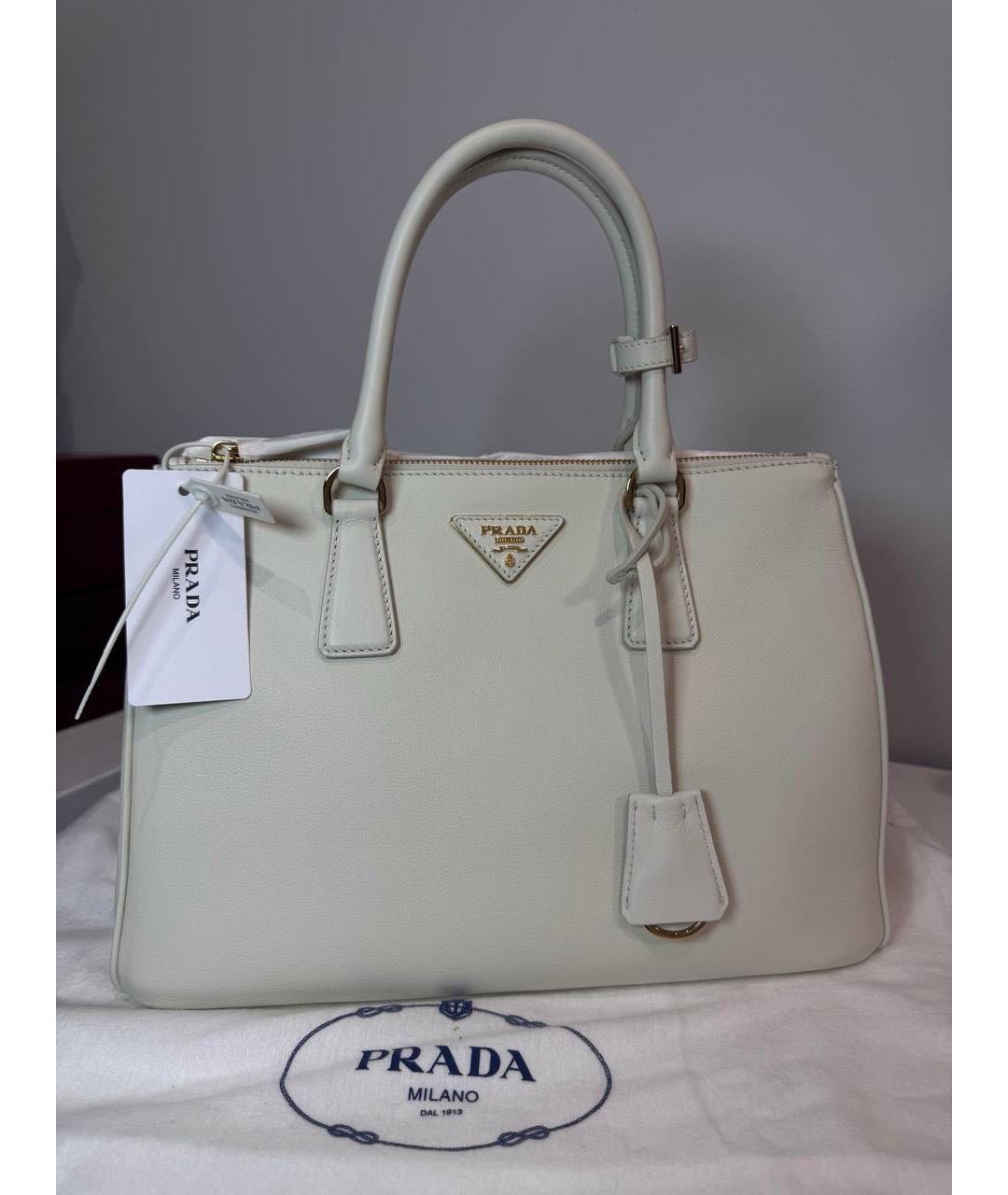 PRADA Кожаная сумка с короткими ручками, фото 9