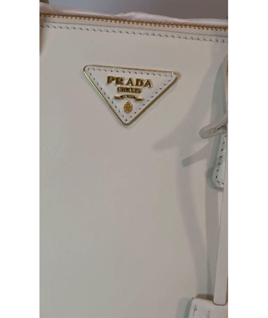 PRADA Кожаная сумка с короткими ручками, фото 8