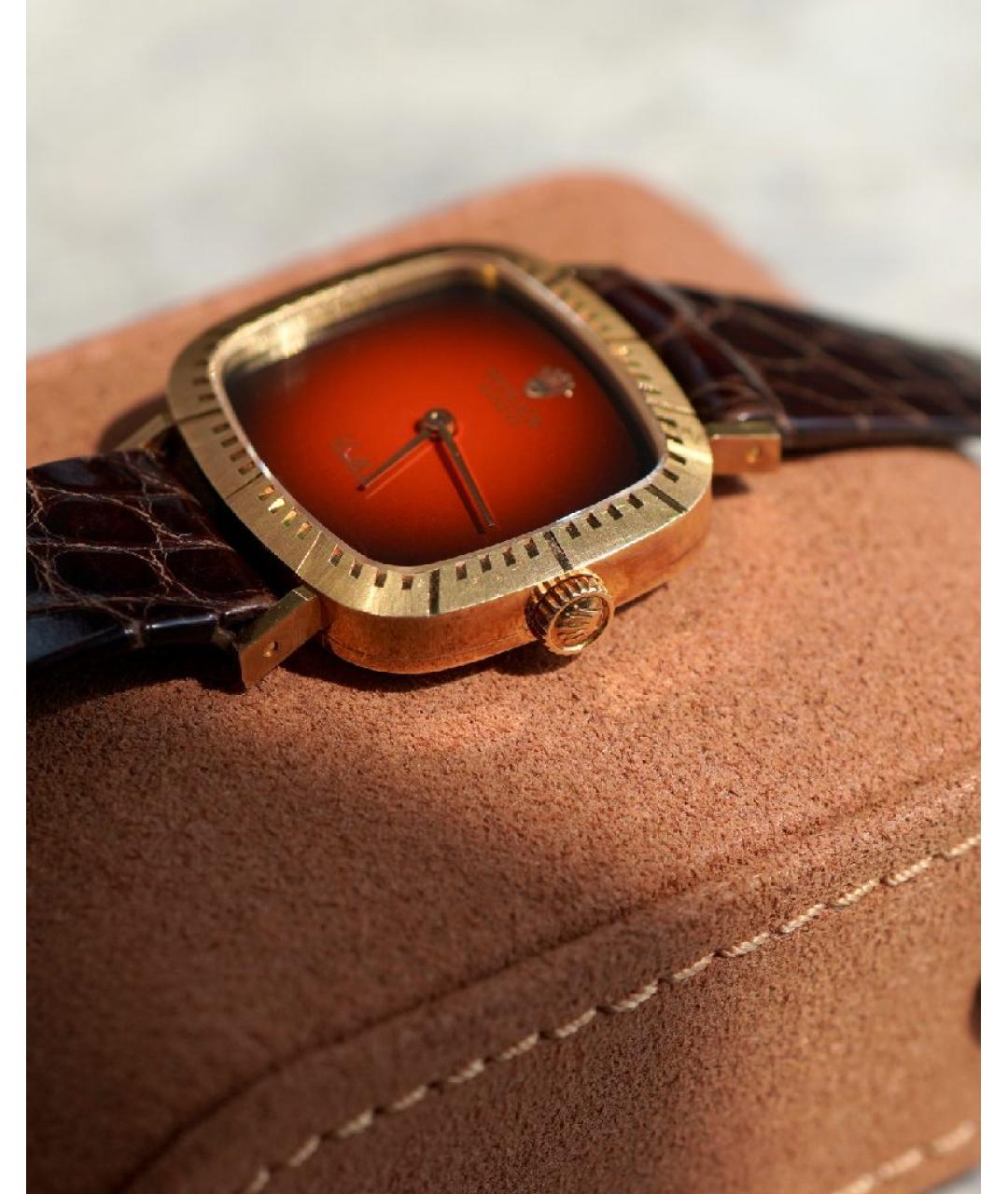 ROLEX Красные часы из желтого золота, фото 6